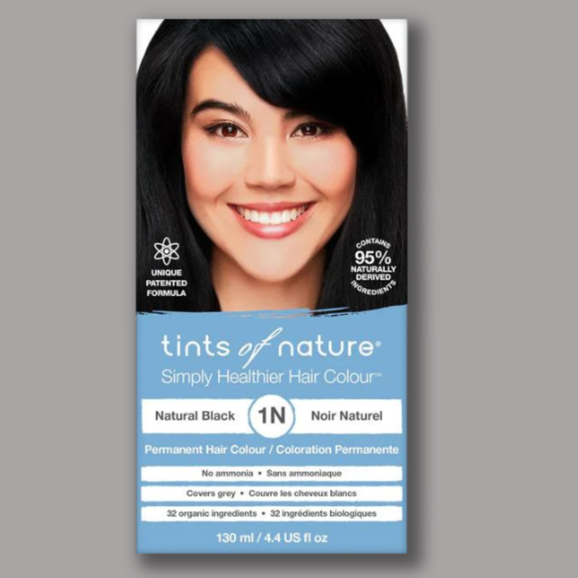 Tints Of Nature 1N Natural Black Permanent Hair Colour 130ml