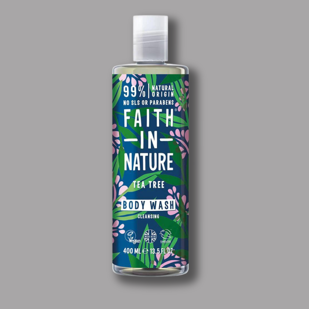 Faith in Nature Tea Tree Body Wash 400ml x6