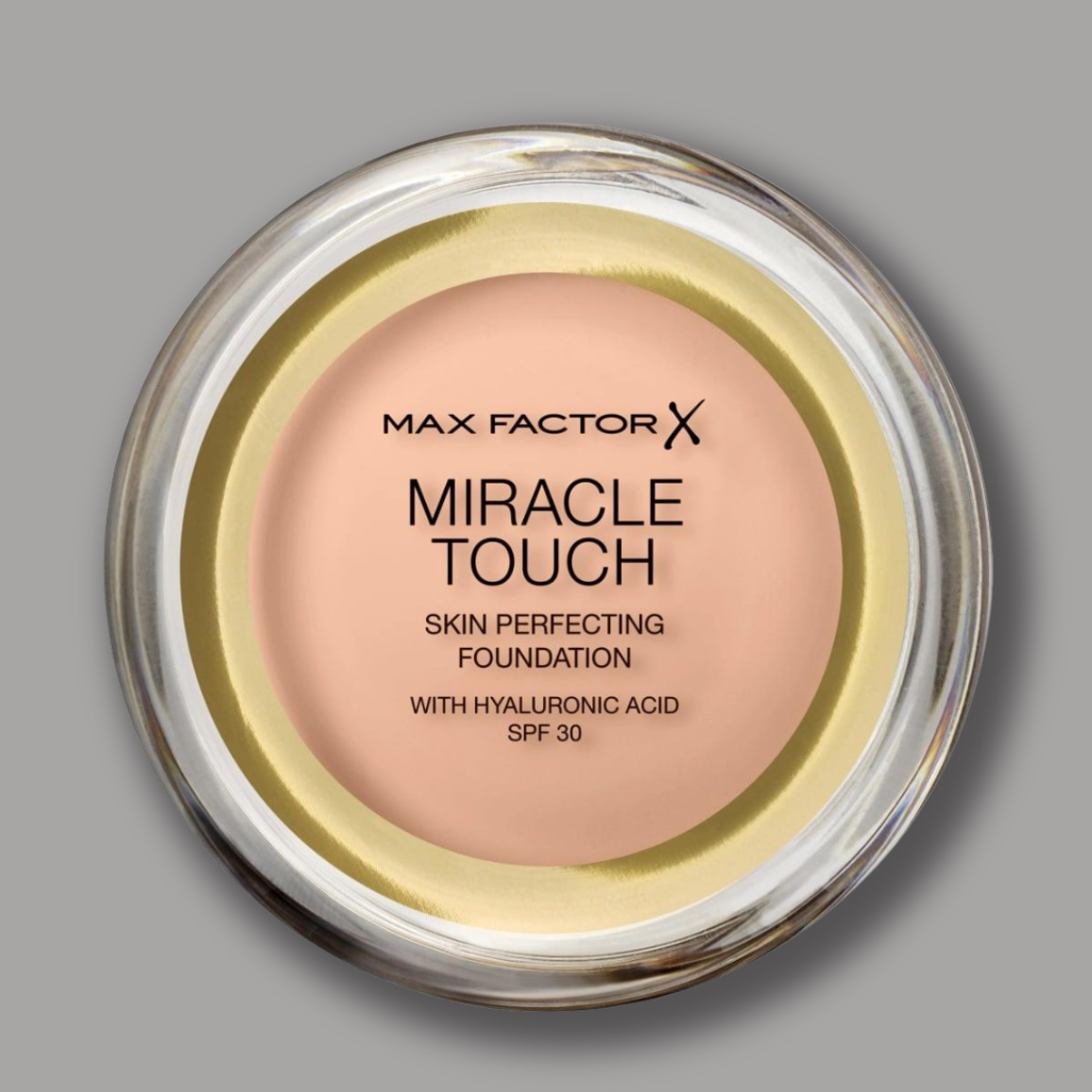 MAX FACTOR MIRACLE TOUCH FOUNDATION WITH SPF 30 AND ACID